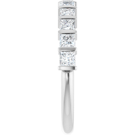 14K White Gold 1 CTW Lab-Grown Diamond Anniversary Band