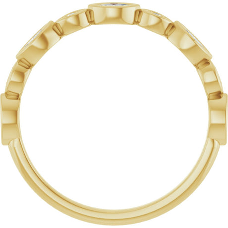 14K Yellow Gold 1/4 CTW Lab-Grown Diamond  Anniversary Band