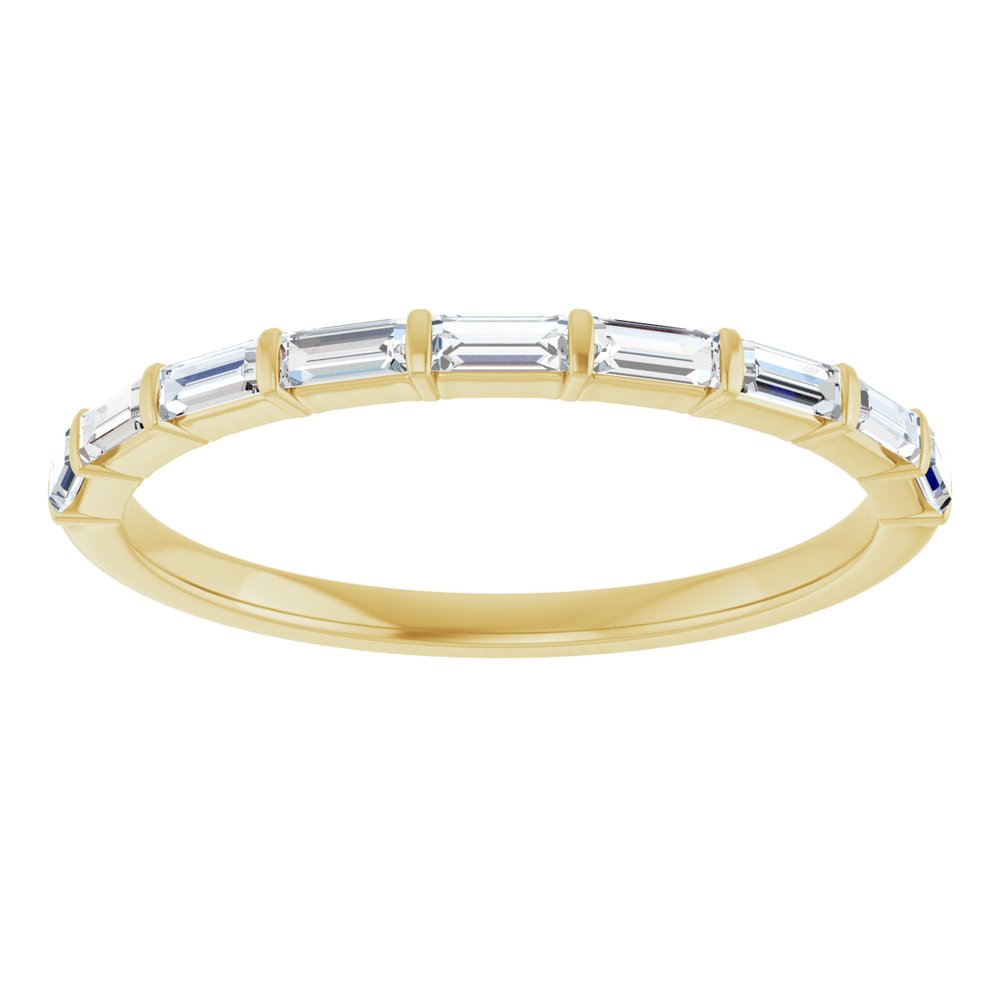 10K Yellow Gold 1/4 CTW Lab-Grown Diamond Anniversary Band