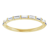 10K Yellow Gold 1/4 CTW Lab-Grown Diamond Anniversary Band