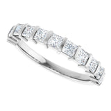 14K White Gold 1 CTW Lab-Grown Diamond Anniversary Band
