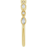 14K Yellow Gold 1/6 CTW Lab-Grown Diamond  Anniversary Band