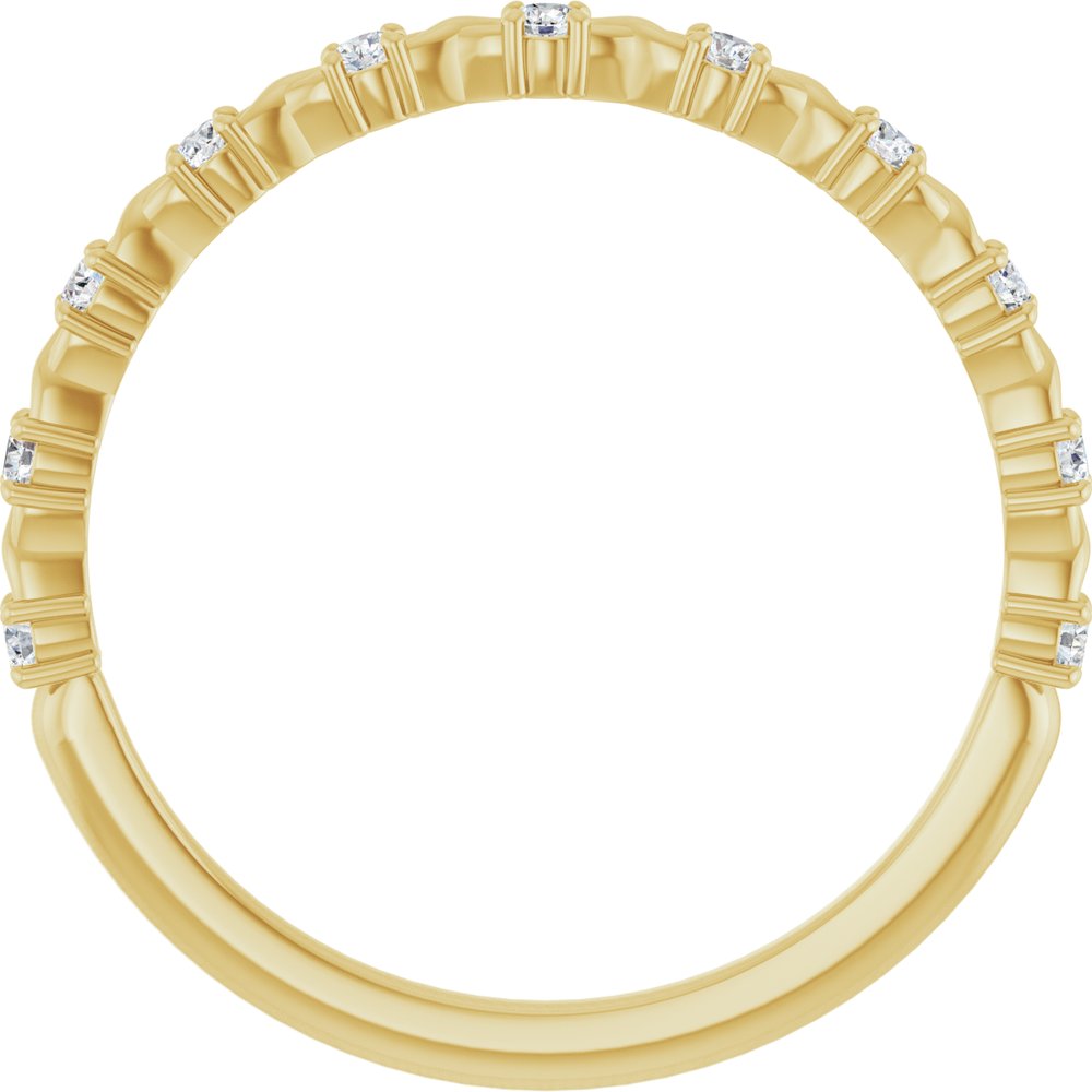 14K Yellow 1/6 CTW Natural Diamond Anniversary Band