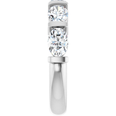 14K White Gold 2 CTW Lab-Grown Diamond Anniversary Band