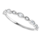 14K White Gold 1/6 CTW Lab-Grown Diamond  Anniversary Band