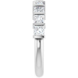 14K White Gold 1 1/3 CTW Lab-Grown Diamond Anniversary Band