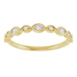 14K Yellow Gold 1/6 CTW Lab-Grown Diamond  Anniversary Band