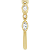 14K Yellow Gold 1/4 CTW Lab-Grown Diamond  Anniversary Band