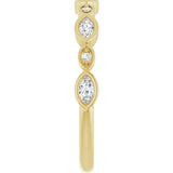 14K Yellow Gold 1/4 CTW Lab-Grown Diamond  Anniversary Band