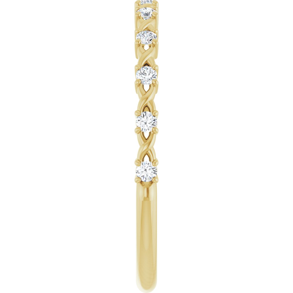 14K Yellow 1/6 CTW Natural Diamond Anniversary Band