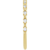 14K Yellow 1/6 CTW Natural Diamond Anniversary Band