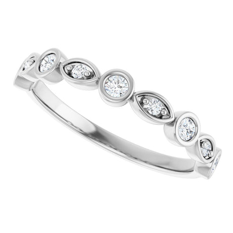 14K White 1/5 CTW Lab-Grown Diamond  Anniversary Band