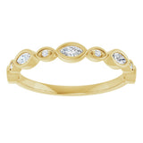 14K Yellow Gold 1/4 CTW Lab-Grown Diamond  Anniversary Band
