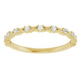 14K Yellow 1/6 CTW Natural Diamond Anniversary Band