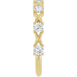 14K Yellow 5/8 CTW Lab-Grown Diamond Anniversary Band