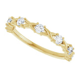 14K Yellow 3/8 CTW Lab-Grown Diamond Anniversary Band