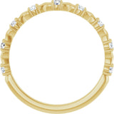 14K Yellow 1/4 CTW Natural Diamond Anniversary Band