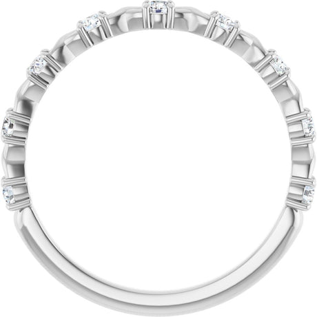 14K White 1/4 CTW Lab-Grown Diamond Anniversary Band