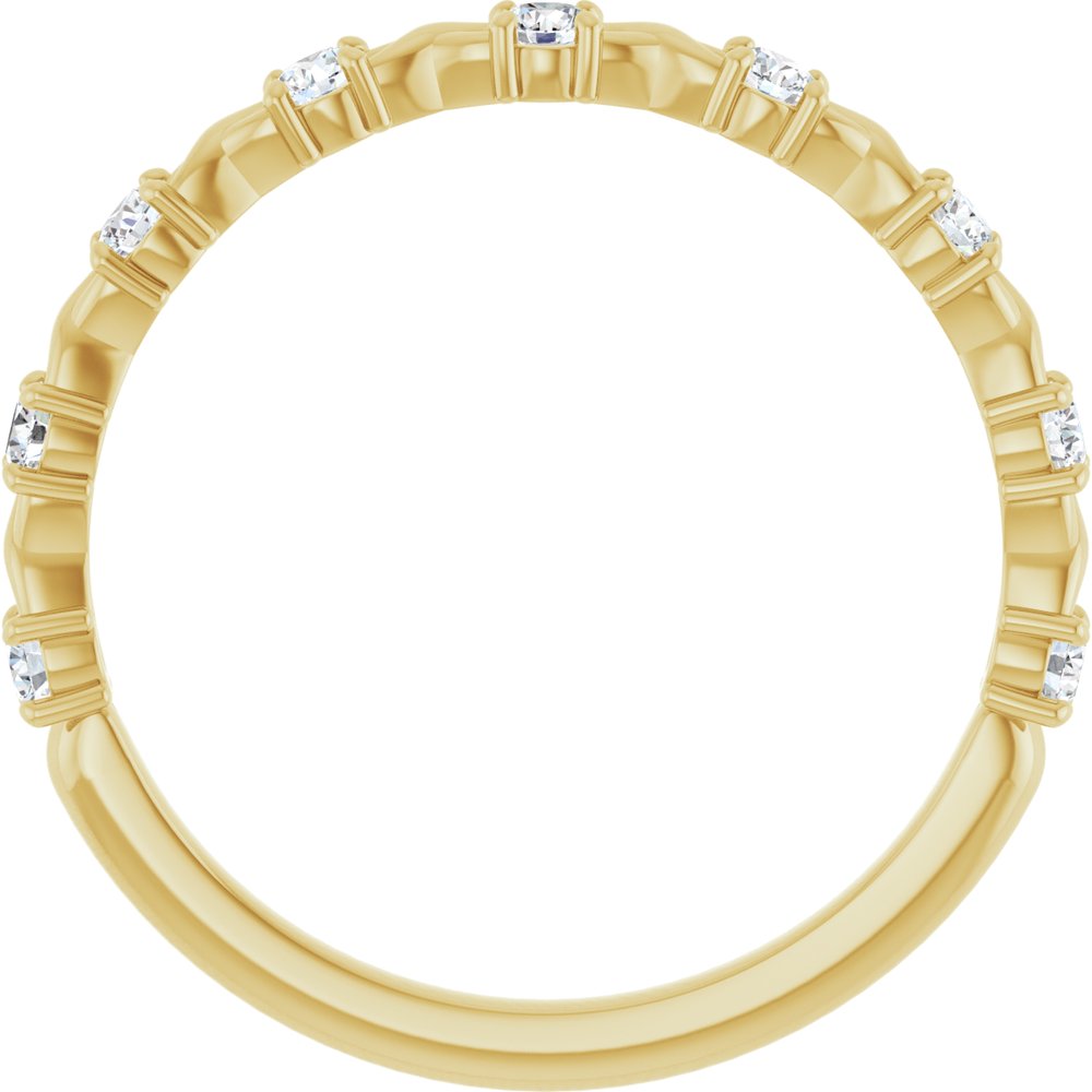 14K Yellow 1/4 CTW Lab-Grown Diamond Anniversary Band