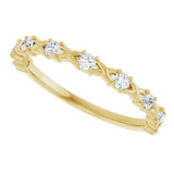 14K Yellow 1/4 CTW Natural Diamond Anniversary Band