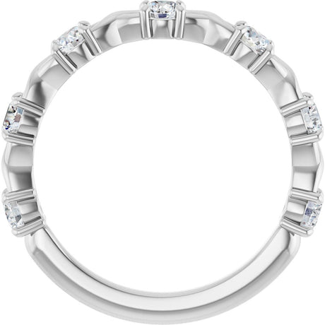 14K Yellow 5/8 CTW Lab-Grown Diamond Anniversary Band