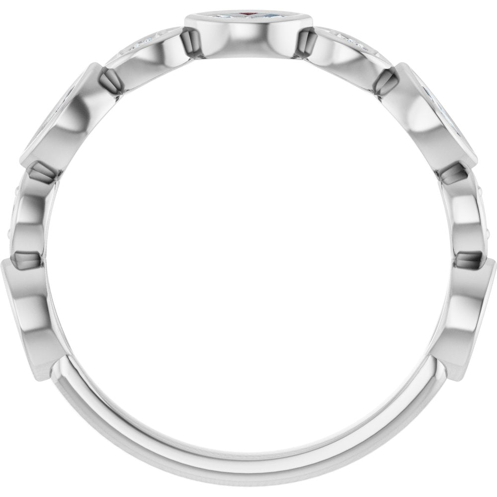 14K White Gold 1/3 CTW Lab-Grown Diamond  Anniversary Band
