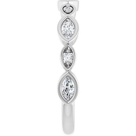 14K White Gold 1/3 CTW Lab-Grown Diamond  Anniversary Band