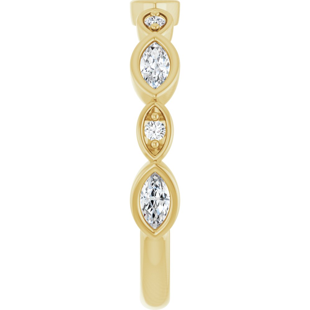 14K Yellow Gold 1/3 CTW Lab-Grown Diamond  Anniversary Band