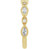 14K Yellow Gold 1/3 CTW Lab-Grown Diamond  Anniversary Band