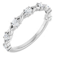 14K White 3/8 CTW Lab-Grown Diamond Anniversary Band