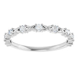 14K White 1/4 CTW Lab-Grown Diamond Anniversary Band