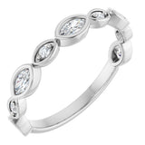 14K White Gold 1/3 CTW Lab-Grown Diamond  Anniversary Band