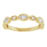 14K Yellow Gold 1/3 CTW Lab-Grown Diamond  Anniversary Band