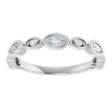14K White Gold 1/3 CTW Lab-Grown Diamond  Anniversary Band