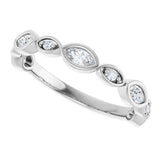 14K White Gold 1/3 CTW Lab-Grown Diamond  Anniversary Band