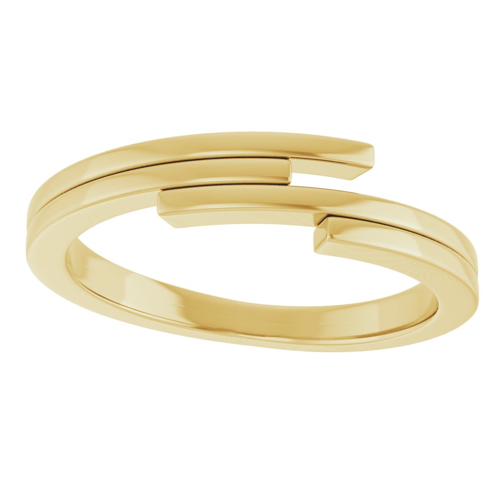 14K Yellow Bypass Ring