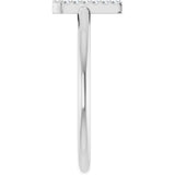 14K White Gold .04 CTW Natural Diamond Initial L Ring