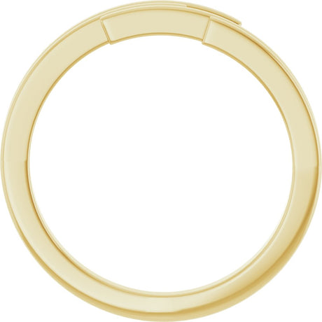 14K Yellow Bypass Ring