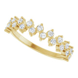 14K Yellow 3/8 CTW Natural Diamond Anniversary Band