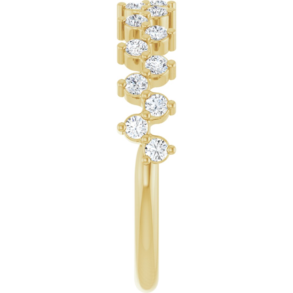 14K Yellow 3/8 CTW Natural Diamond Anniversary Band
