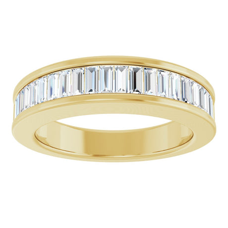 14K Yellow 1 CTW Natural Diamond Anniversary Band Size 7