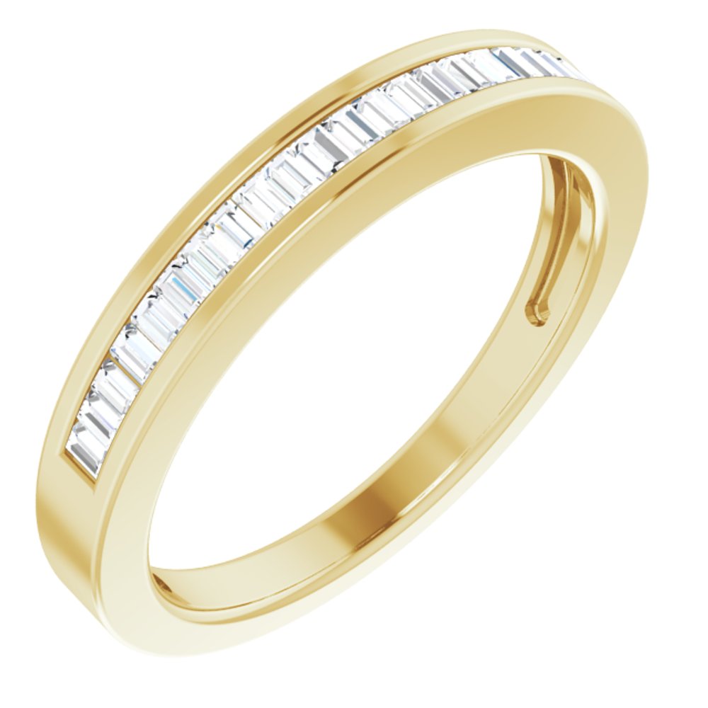 14K Yellow 1/4 CTW Natural Diamond Anniversary Band