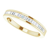 14K Yellow 1/4 CTW Natural Diamond Anniversary Band
