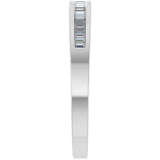 Platinum 1/4 CTW Natural Diamond Anniversary Band