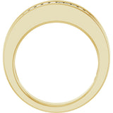 14K Yellow 1 CTW Natural Diamond Anniversary Band Size 7