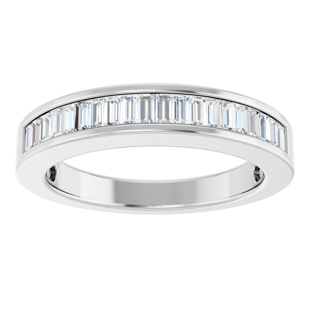 14K White 1/2 CTW Natural Diamond Anniversary Band