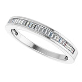 Platinum 1/4 CTW Natural Diamond Anniversary Band