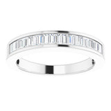 14K White Gold 1/2 CTW Natural Diamond Anniversary Band
