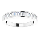 14K White Gold 1/2 CTW Natural Diamond Anniversary Band