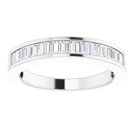 14K White Gold 1/2 CTW Natural Diamond Anniversary Band